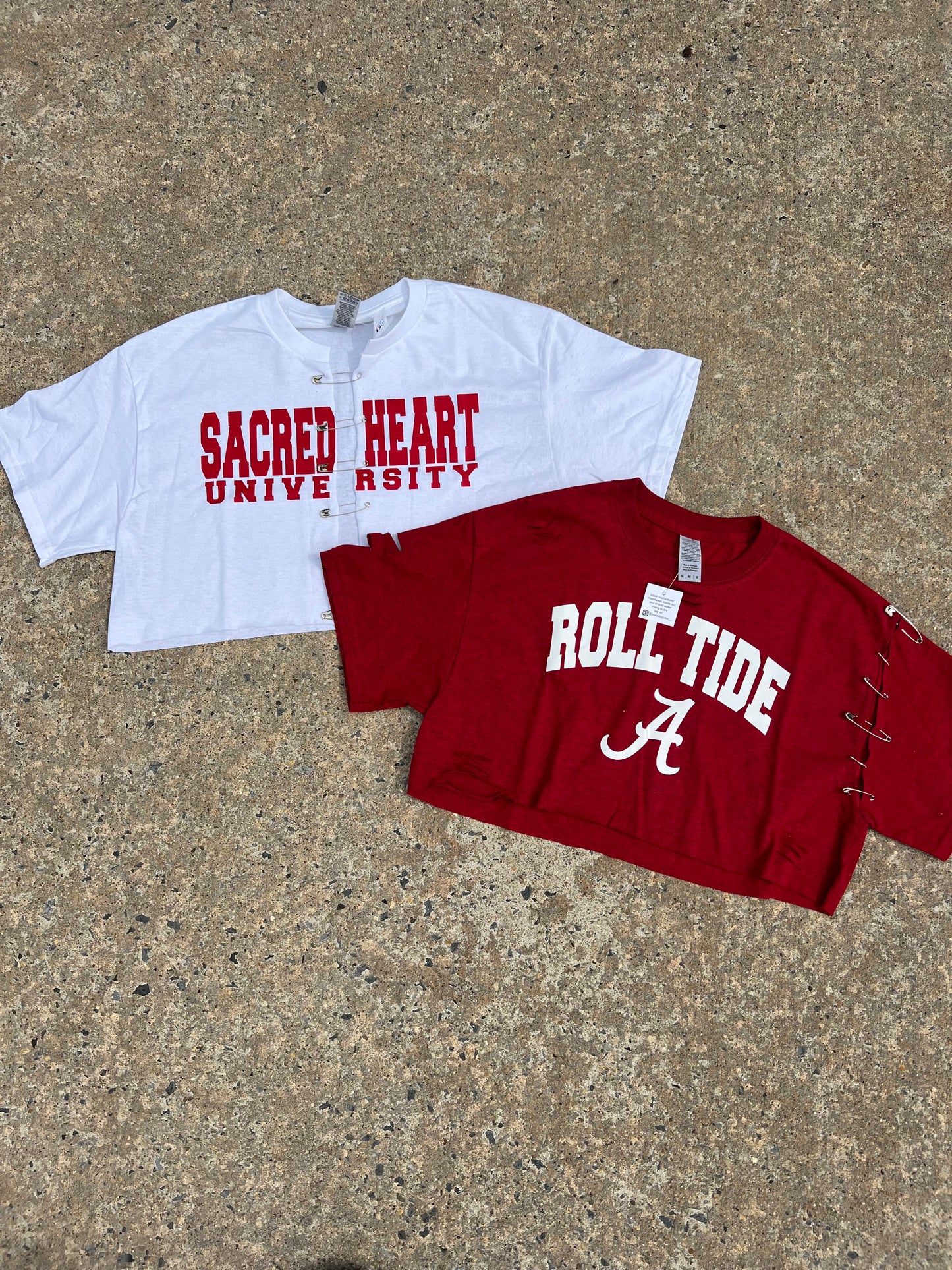 In stock ready to ship pin cropped tshirts