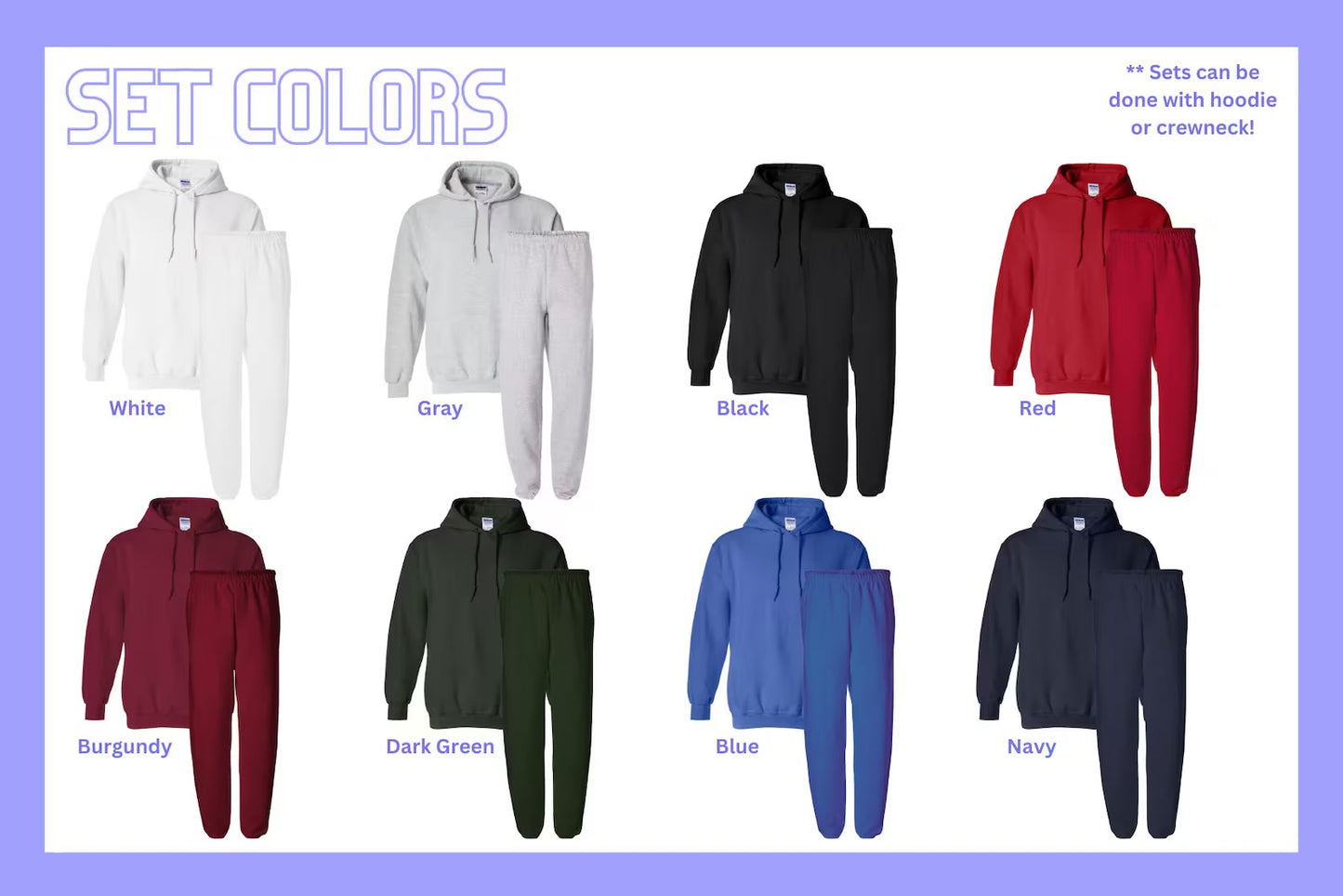 Custom Any College or Sorority White Fox Inspired Set