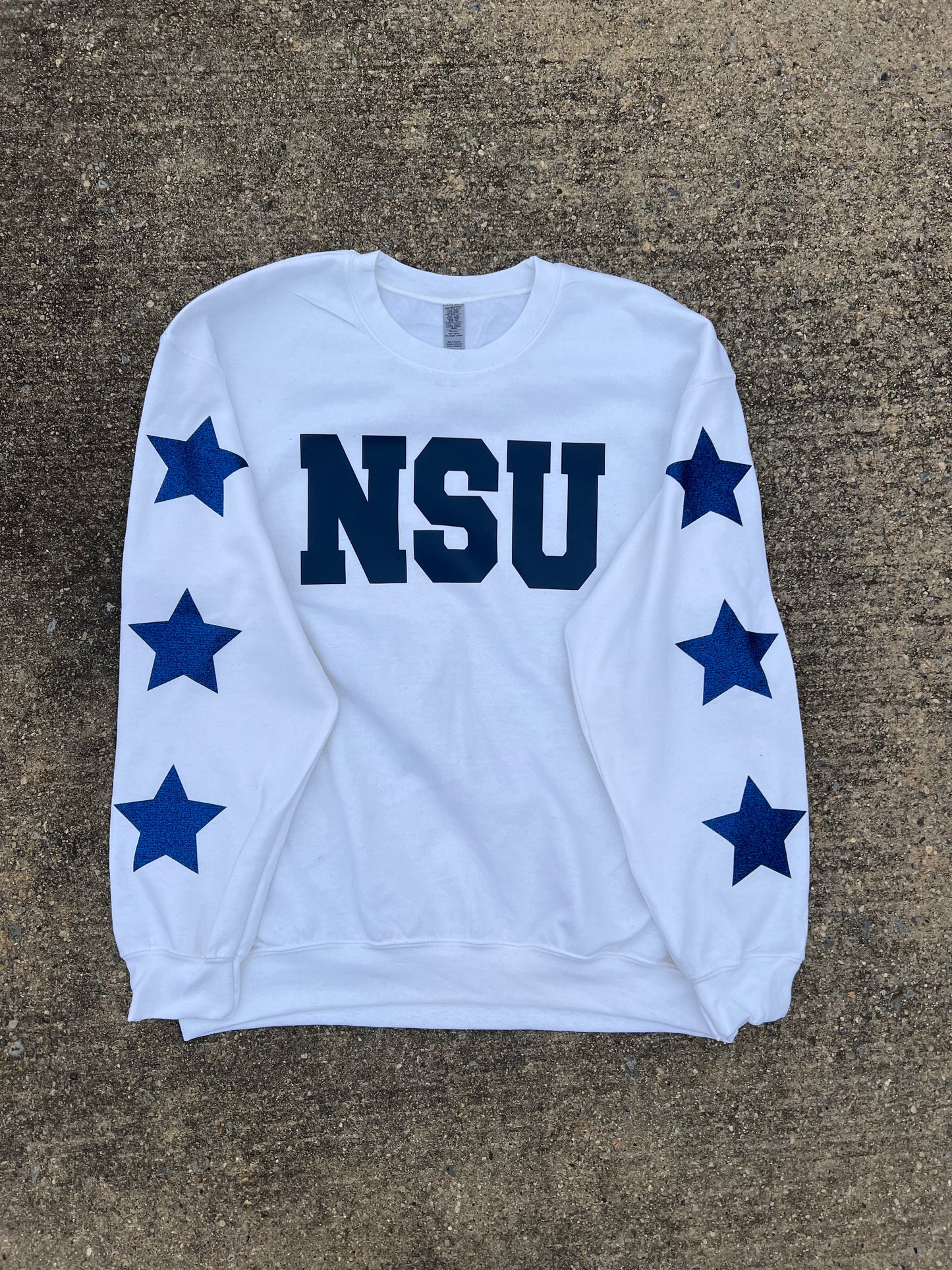 Custom Any College Star Sleeve Sweatshirt