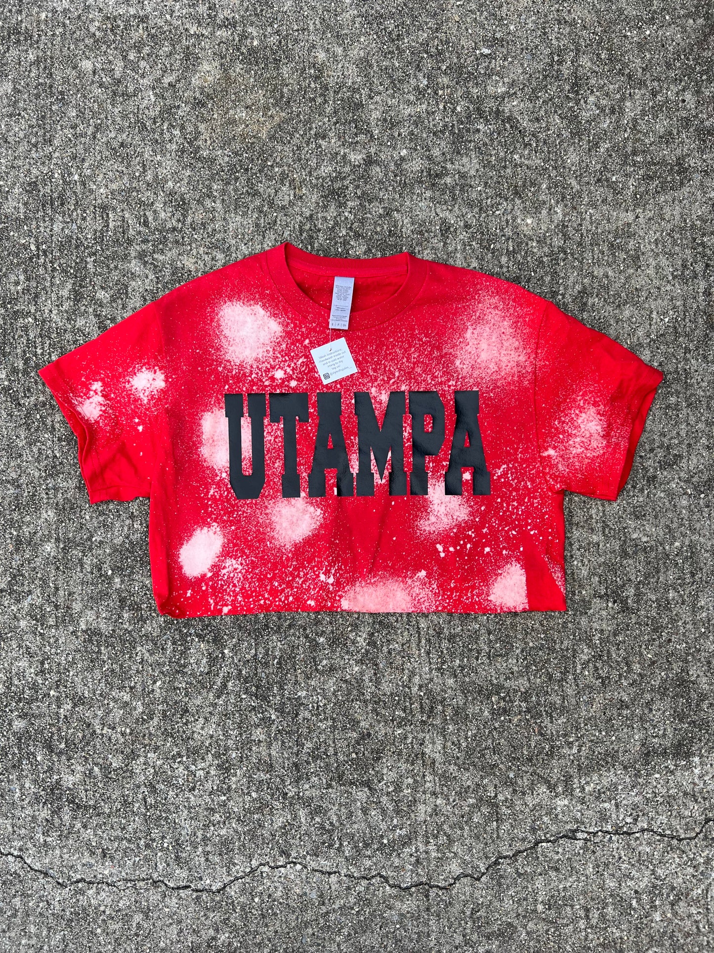 Custom Any College Bleached Tee