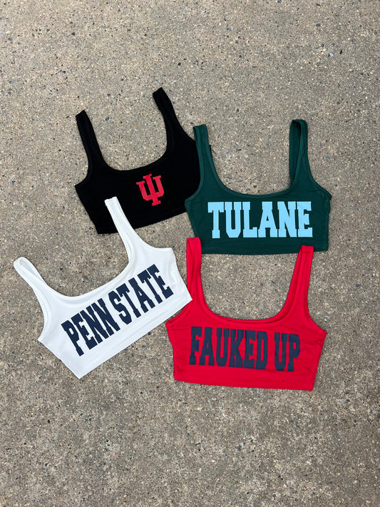 In stock ready to ship assorted super cropped tanks size small